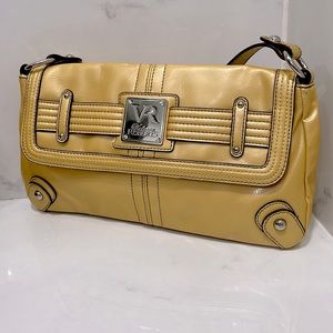 Victoria Roberts Yellow Baguette Purse
